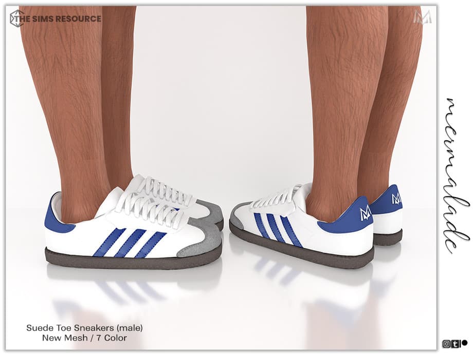 Галерея мода Кроссовки (female & male) Suede Toe Sneakers #1